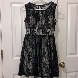 B. Darlin Black And White, Lace Dress